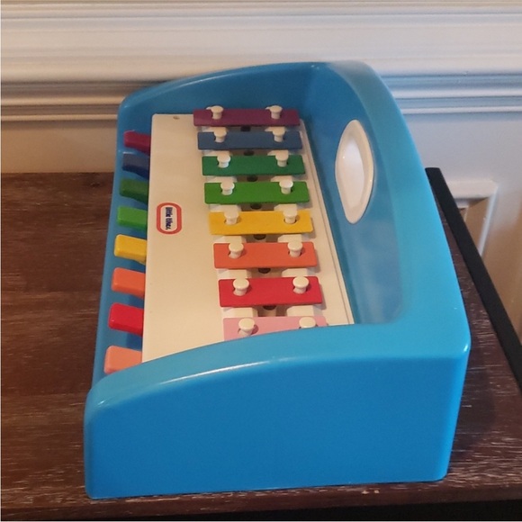 1985 Little Tikes Xylophone Tap A Tune Blue Piano Keyboard - Picture 5 of 7